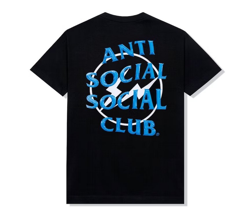 Anti Social Social Club x Fragment Precious Petals Tee Black Blue - Verified Sneaker Boutique Wellington