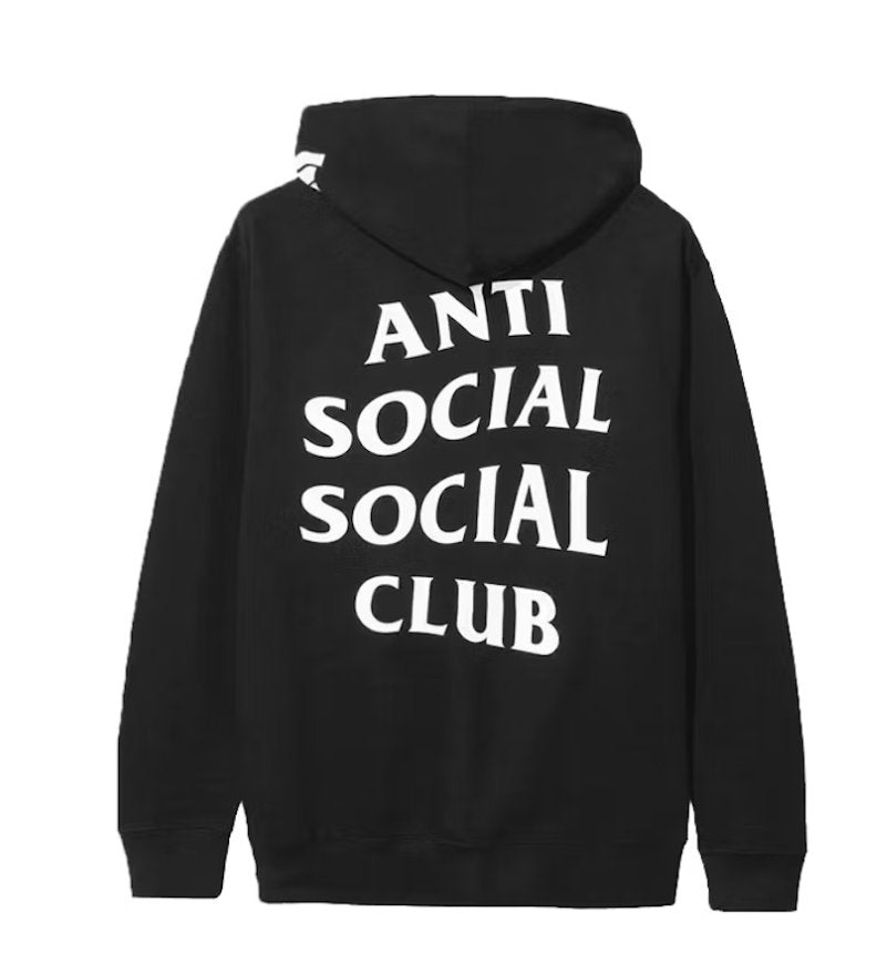 Anti Social Social Club x Undefeated Club Hoodie Black - Verified Sneaker Boutique Wellington