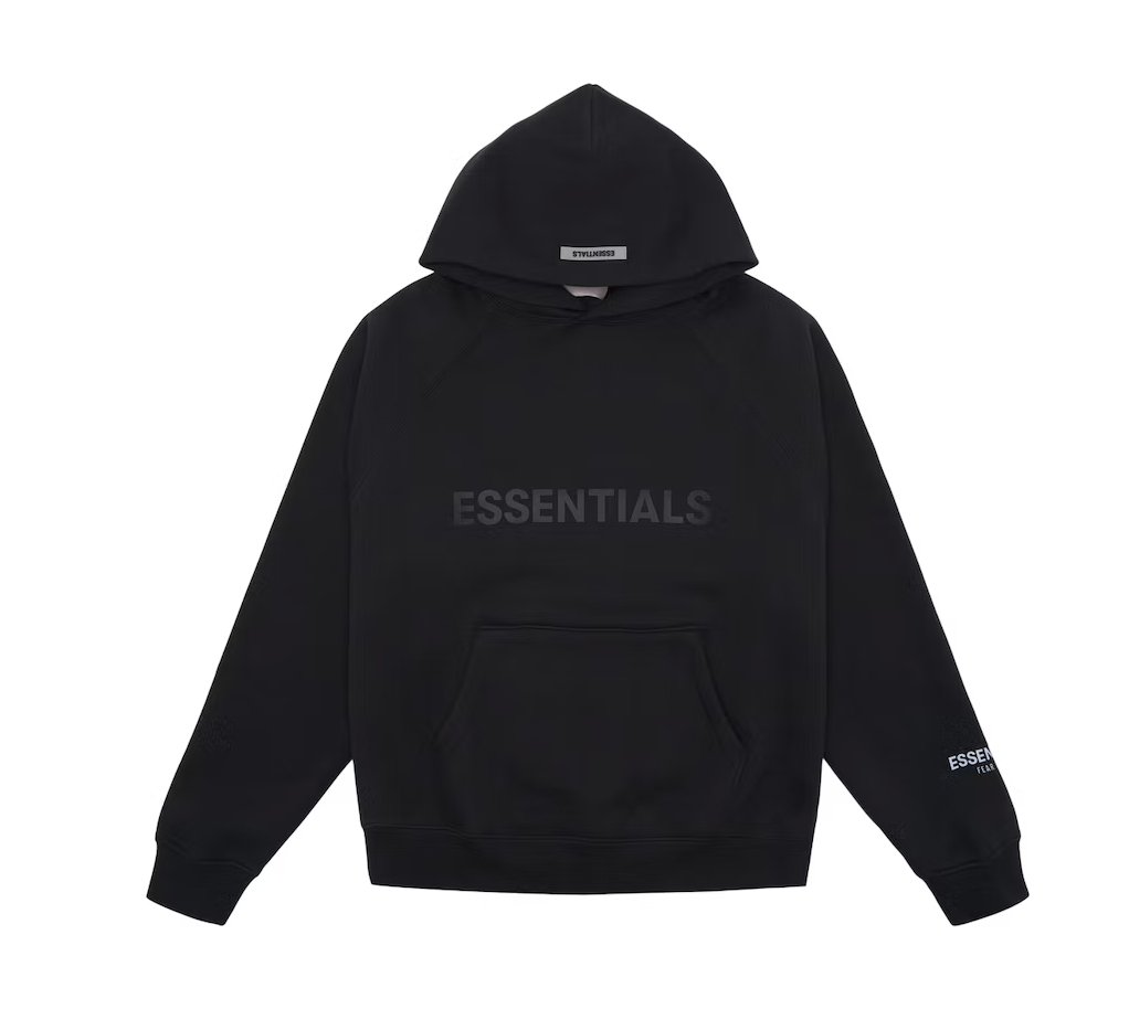 Fear of God Essentials Pullover Hoodie Applique Logo Dark Slate/Stretch Limo/Black - Verified Sneaker Boutique Wellington