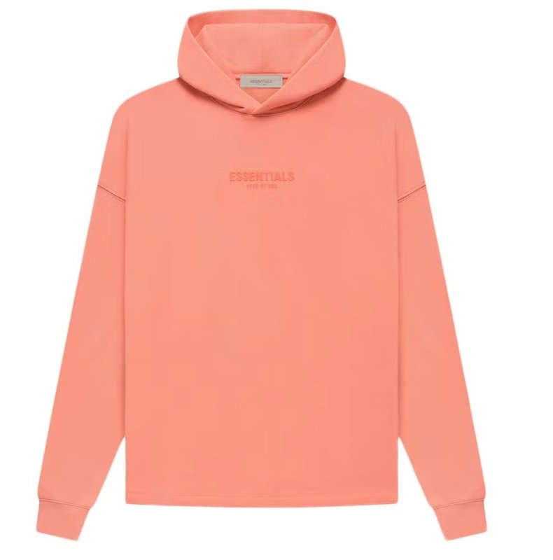 Fear of God Essentials Relaxed Hoodie Coral - Verified Sneaker Boutique Wellington