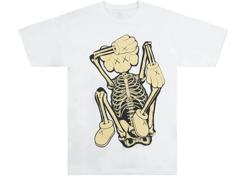 KAWS SKELETON NEW FICTION T-shirt Bone - Verified Sneaker Boutique Wellington