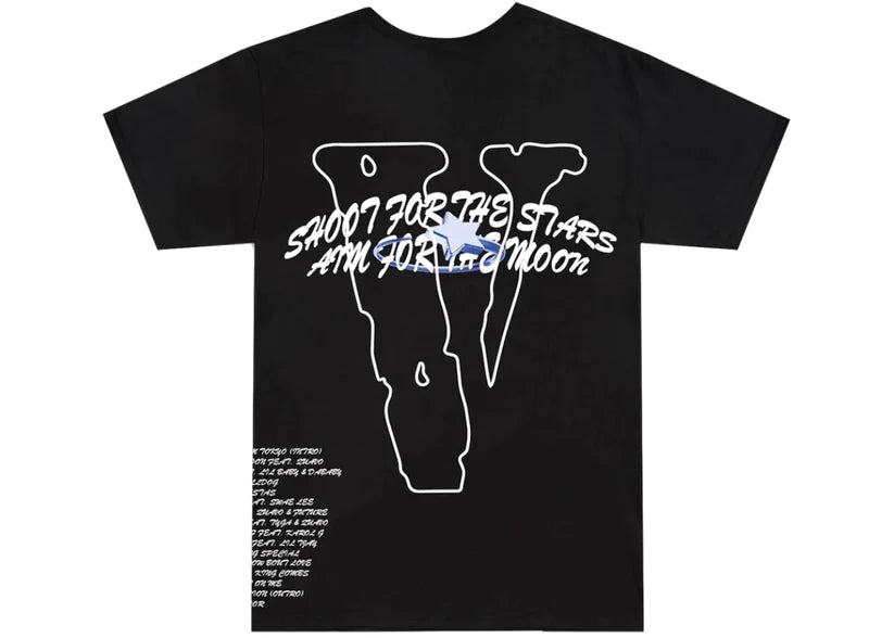 Pop Smoke x Vlone Tracklist Tee Black - Verified Sneaker Boutique Wellington